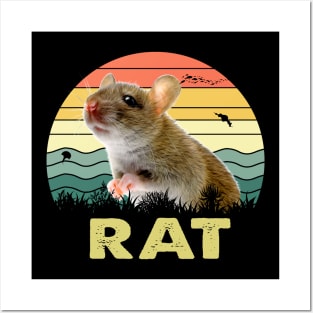 Rat Sassy Rat Shirt Playful Purr-fection Posters and Art